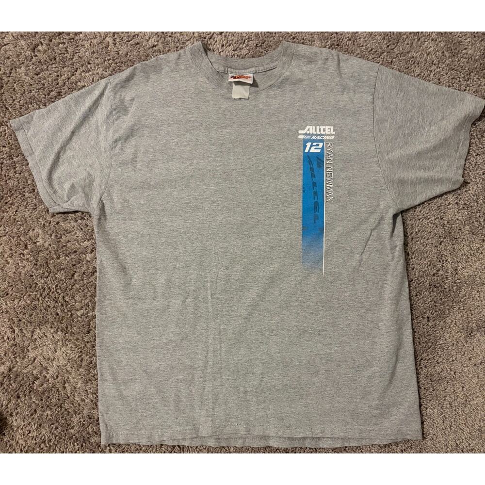 Ryan Newman #12 Alltel Racing Winner’s Circle NASCAR T-Shirt Gray Men's - XL
